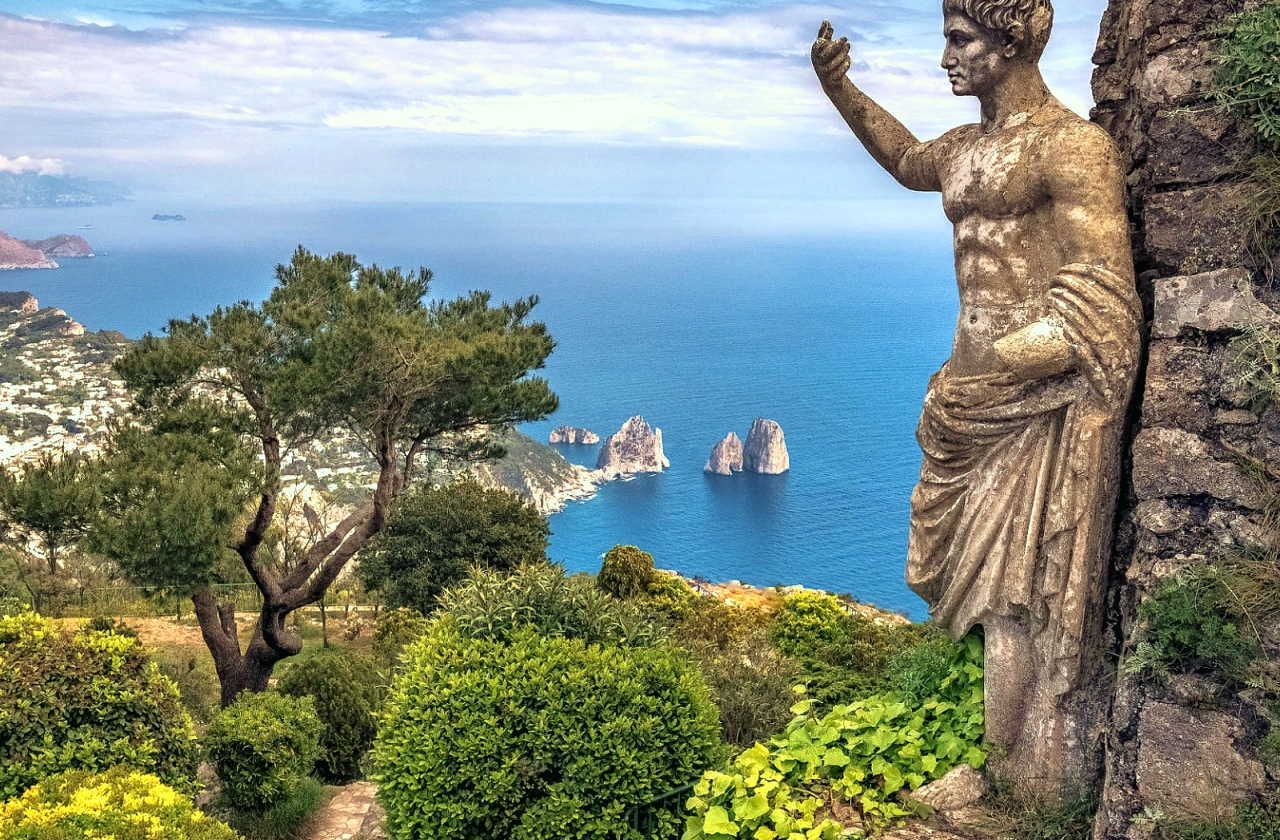 capri italy seascape mediterranean