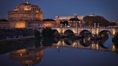 rome-sunset-castel-sant-angelo