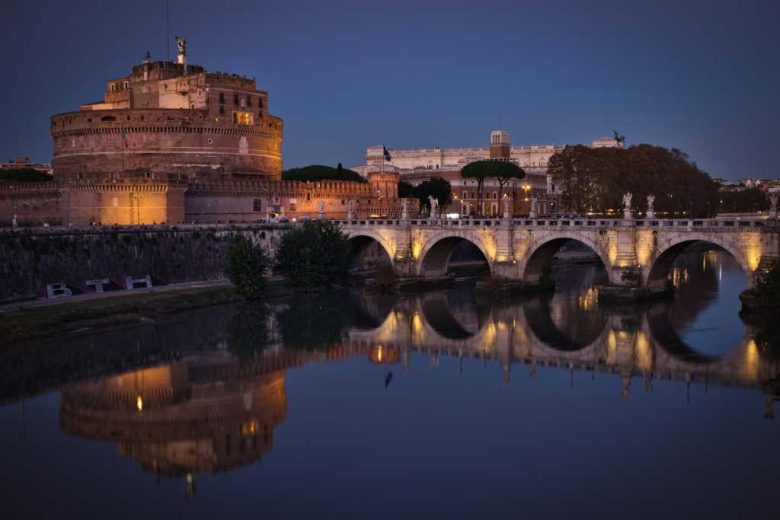 rome-sunset-castel-sant-angelo