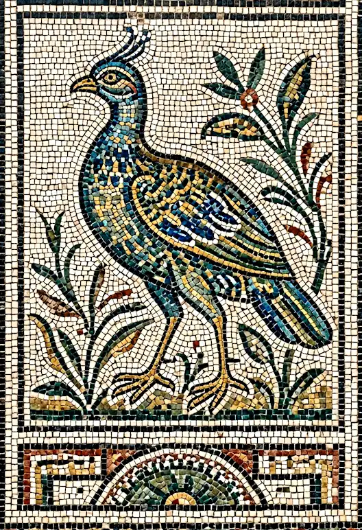 Roman mosaic - mosaic art in a Rome workshop