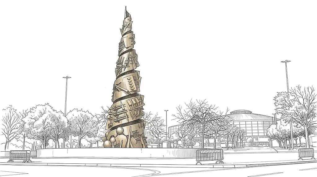 Novecento Obelisk Arnaldo Pomodoro Piazzale Nervi Rome